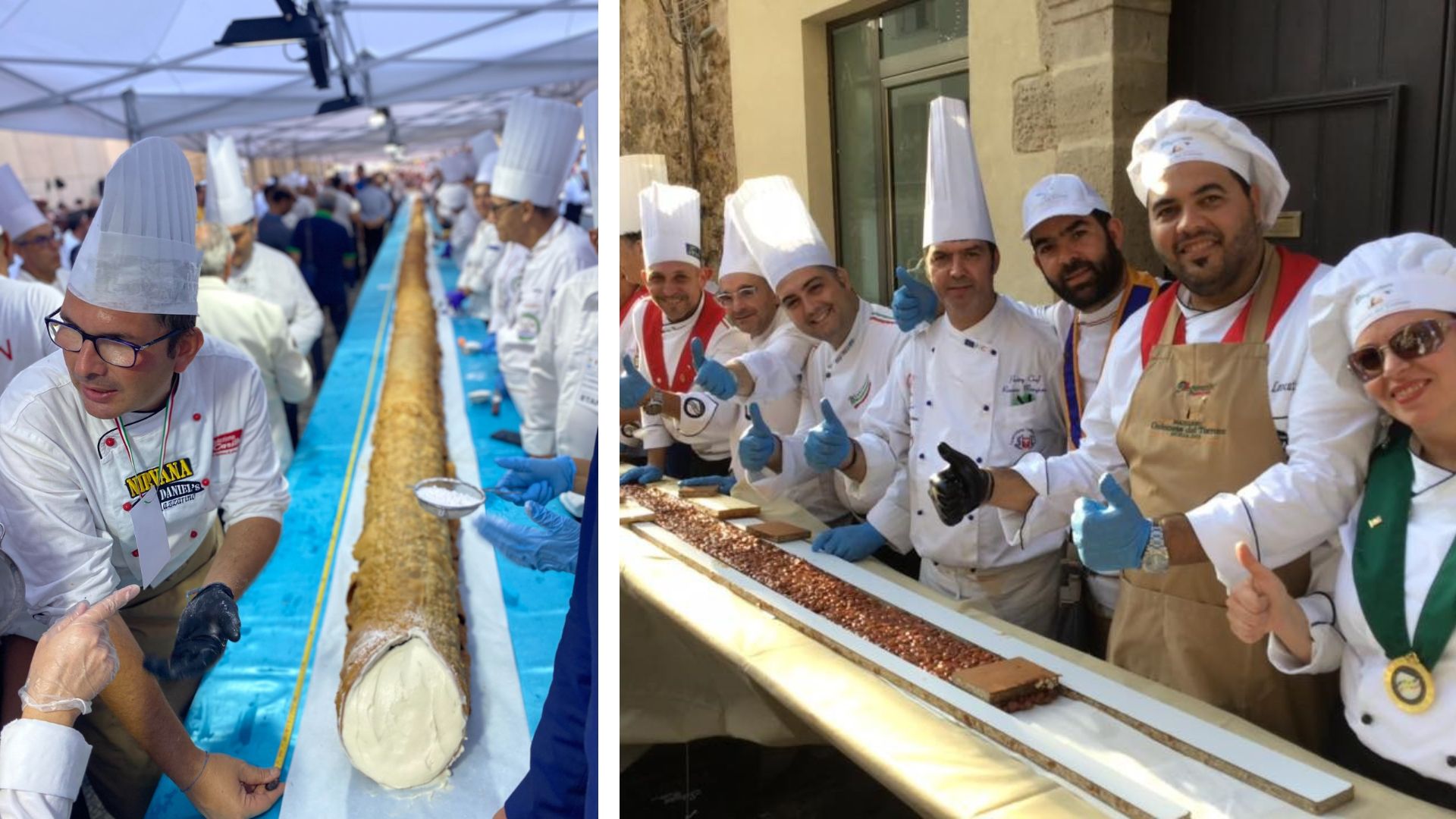 Guinness World Record: cerimonia di consegna per il cannolo di Caltanissetta e il torrone Mazzarino 