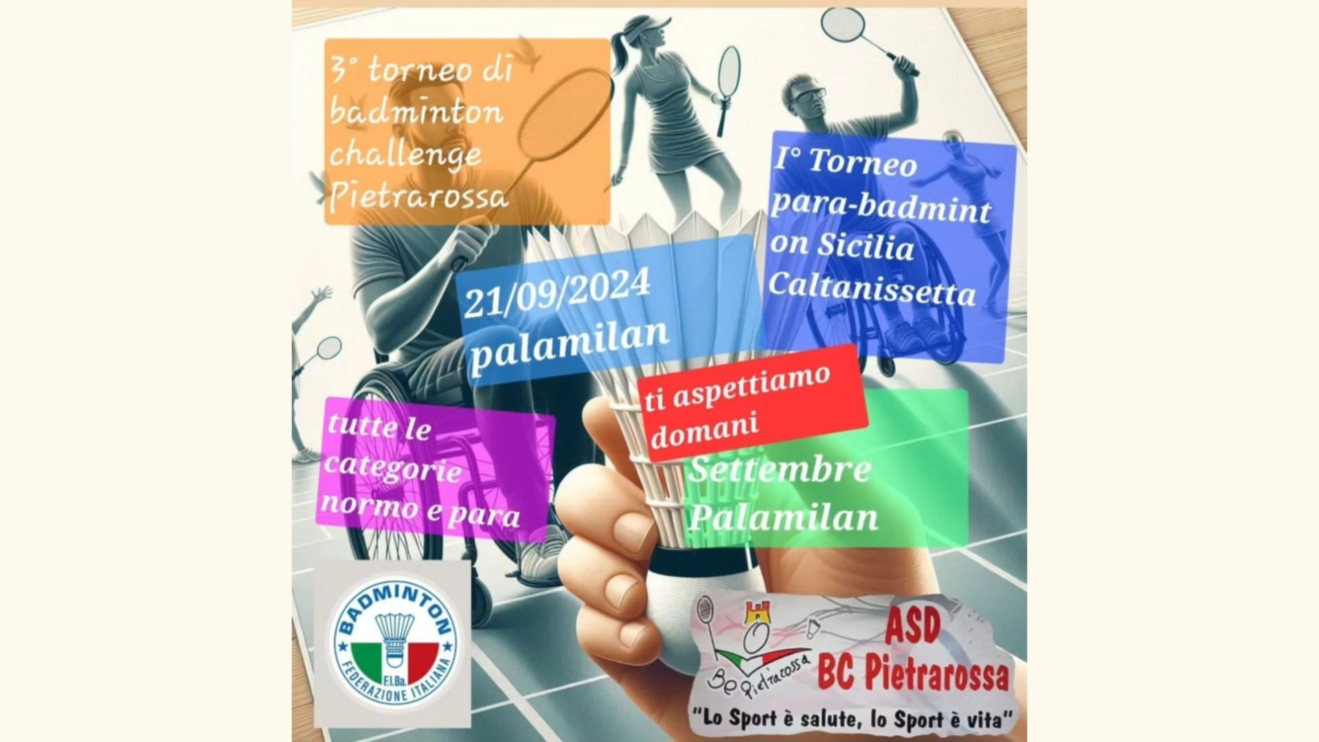 Torneo di Badminton | Settembre è Nisseno